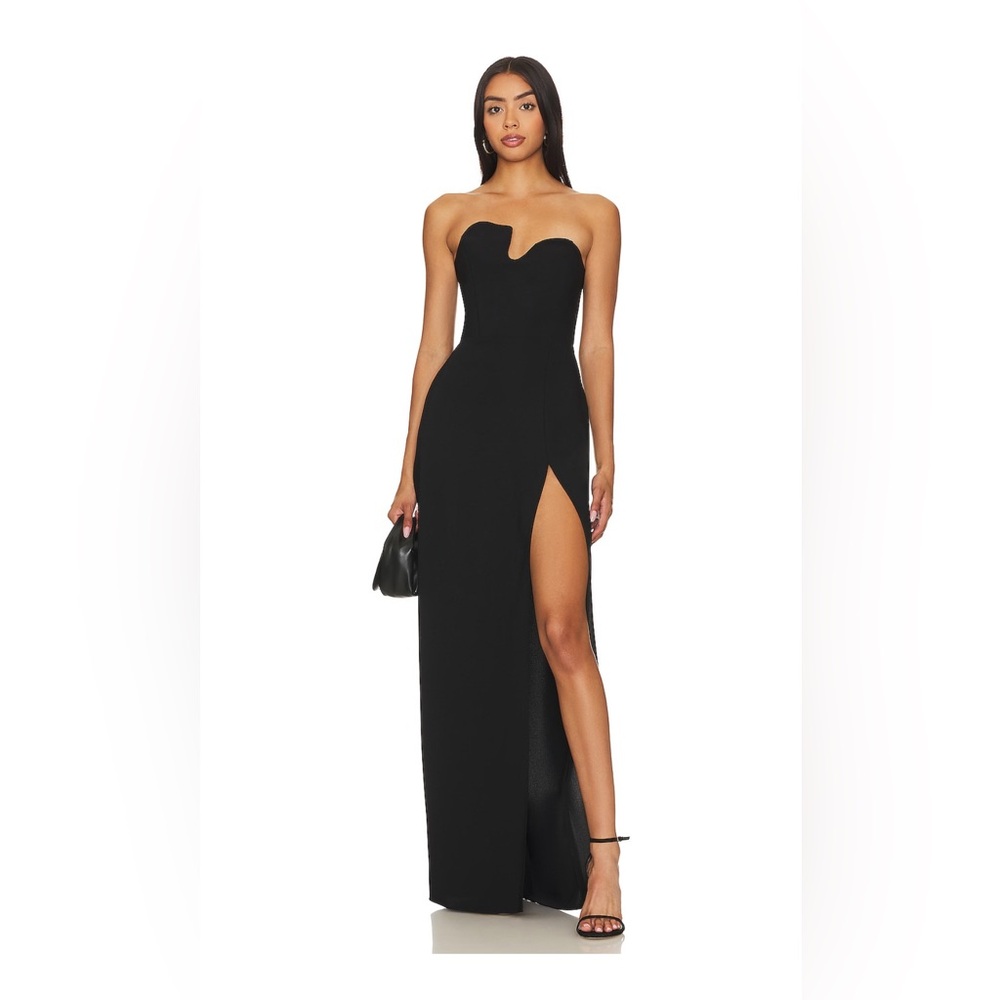 Amanda Uprichard X REVOLVE STRAPLESS
PUZZLE GOWN IN BLACK - M